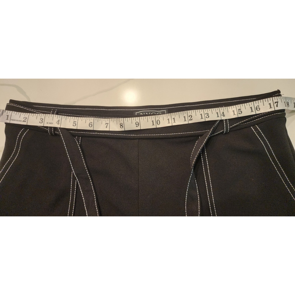 NYCC Black & White Contrast Stitch Career Dress Trouser Pants Women's 12 - Picture 8 of 8